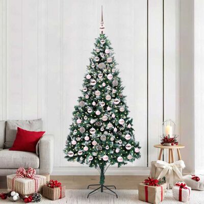 vidaXL Künstlicher Weihnachtsbaum mit 300 LEDs mit Ständer Grün 210 cm - Grün vidaXL Künstlicher Weihnachtsbaum mit 300 LEDs mit Ständer Grün 210 cm - Grün