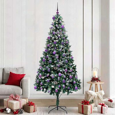 vidaXL Künstlicher Weihnachtsbaum mit 300 LEDs mit Ständer Grün 240 cm - Grün vidaXL Künstlicher Weihnachtsbaum mit 300 LEDs mit Ständer Grün 240 cm - Grün