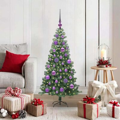 vidaXL Weihnachtsbaum mit 150 LEDs mit Ständer Grün 120 cm PVC - Grün vidaXL Weihnachtsbaum mit 150 LEDs mit Ständer Grün 120 cm PVC - Grün