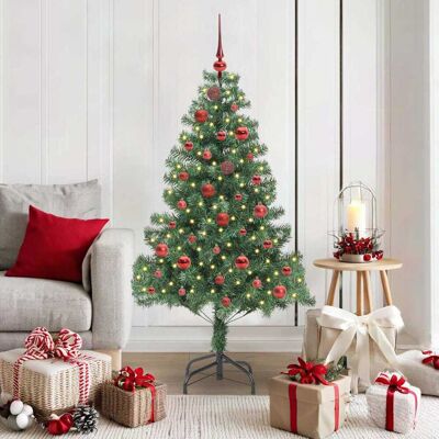vidaXL Weihnachtsbaum mit 150 LEDs mit Ständer Grün 150 cm PVC - Grün vidaXL Weihnachtsbaum mit 150 LEDs mit Ständer Grün 150 cm PVC - Grün