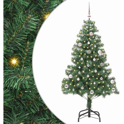 vidaXL Weihnachtsbaum mit 150 LEDs mit Ständer Grün 150 cm PVC - Grün vidaXL Weihnachtsbaum mit 150 LEDs mit Ständer Grün 150 cm PVC - Grün