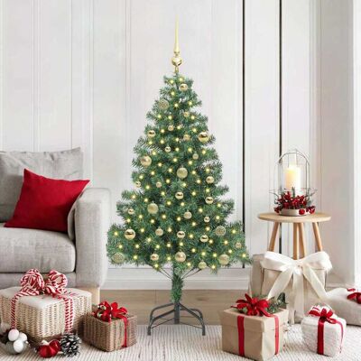 vidaXL Weihnachtsbaum mit 150 LEDs mit Ständer Grün 150 cm PVC - Grün vidaXL Weihnachtsbaum mit 150 LEDs mit Ständer Grün 150 cm PVC - Grün
