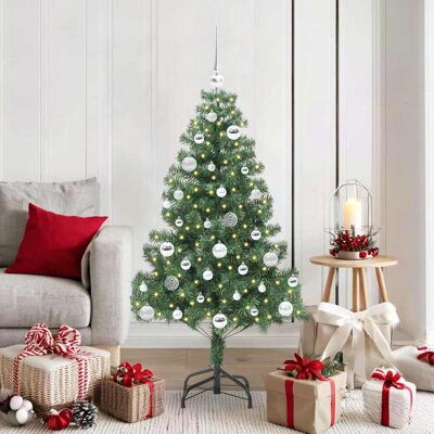 vidaXL Weihnachtsbaum mit 150 LEDs mit Ständer Grün 150 cm PVC - Grün vidaXL Weihnachtsbaum mit 150 LEDs mit Ständer Grün 150 cm PVC - Grün