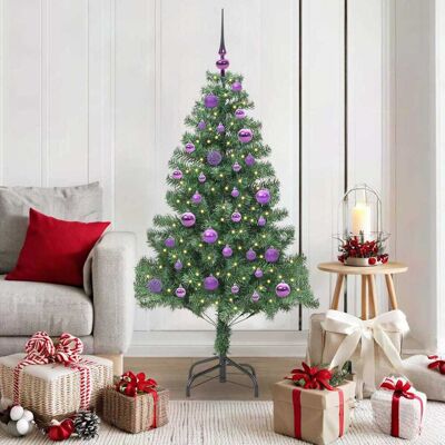 vidaXL Weihnachtsbaum mit 150 LEDs mit Ständer Grün 150 cm PVC - Grün vidaXL Weihnachtsbaum mit 150 LEDs mit Ständer Grün 150 cm PVC - Grün