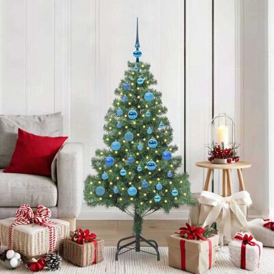 vidaXL Weihnachtsbaum mit 150 LEDs mit Ständer Grün 150 cm PVC - Grün vidaXL Weihnachtsbaum mit 150 LEDs mit Ständer Grün 150 cm PVC - Grün