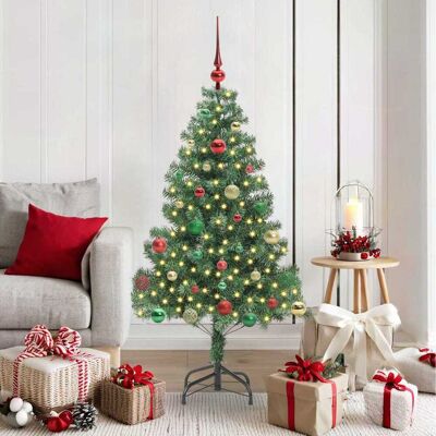 vidaXL Weihnachtsbaum mit 150 LEDs mit Ständer Grün 150 cm PVC - Grün vidaXL Weihnachtsbaum mit 150 LEDs mit Ständer Grün 150 cm PVC - Grün
