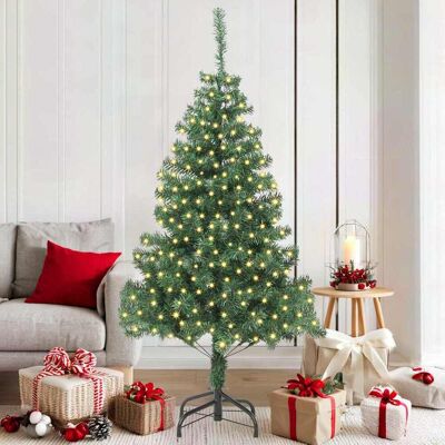vidaXL Weihnachtsbaum mit 300 LEDs mit Ständer Grün 180 cm PVC - Grün vidaXL Weihnachtsbaum mit 300 LEDs mit Ständer Grün 180 cm PVC - Grün