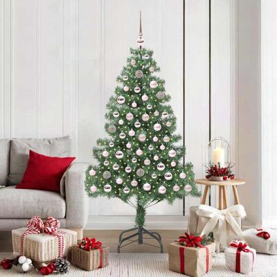 vidaXL Weihnachtsbaum mit 300 LEDs mit Ständer Grün 180 cm PVC - Grün vidaXL Weihnachtsbaum mit 300 LEDs mit Ständer Grün 180 cm PVC - Grün