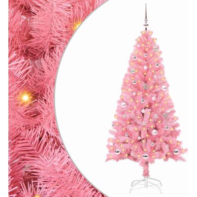 vidaXL Weihnachtsbaum mit 150 LEDs mit Ständer Rosa 150 cm PVC - Rosa vidaXL Weihnachtsbaum mit 150 LEDs mit Ständer Rosa 150 cm PVC - Rosa