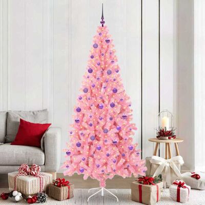 vidaXL Weihnachtsbaum mit 300 LEDs mit Ständer Rosa 210 cm PVC - Rosa vidaXL Weihnachtsbaum mit 300 LEDs mit Ständer Rosa 210 cm PVC - Rosa