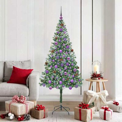 vidaXL Künstlicher Weihnachtsbaum Grün 180 cm PVC und Stahl - Grün vidaXL Künstlicher Weihnachtsbaum Grün 180 cm PVC und Stahl - Grün