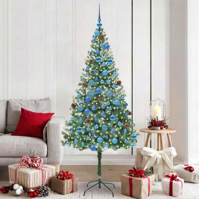 vidaXL Künstlicher Weihnachtsbaum Grün 180 cm PVC und Stahl - Grün vidaXL Künstlicher Weihnachtsbaum Grün 180 cm PVC und Stahl - Grün