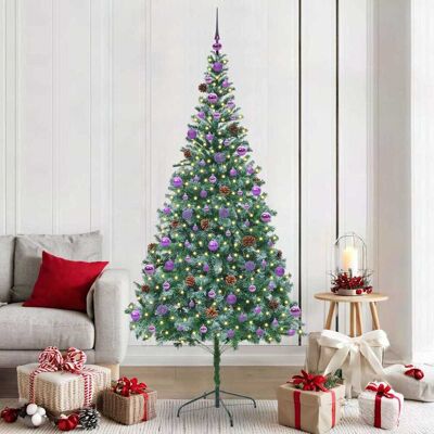 vidaXL Künstlicher Weihnachtsbaum Grün 210 cm PVC und Stahl - Grün vidaXL Künstlicher Weihnachtsbaum Grün 210 cm PVC und Stahl - Grün