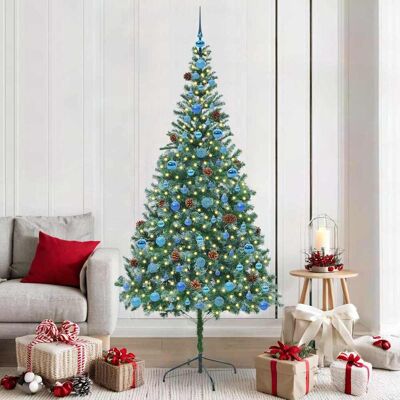 vidaXL Künstlicher Weihnachtsbaum Grün 210 cm PVC und Stahl - Grün vidaXL Künstlicher Weihnachtsbaum Grün 210 cm PVC und Stahl - Grün