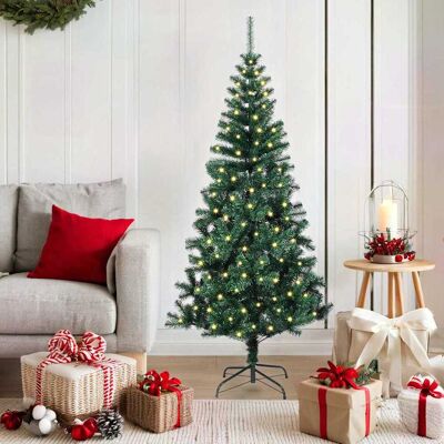 vidaXL Künstlicher vorbeleuchteter Weihnachtsbaum Grün 150 cm - Grün vidaXL Künstlicher vorbeleuchteter Weihnachtsbaum Grün 150 cm - Grün