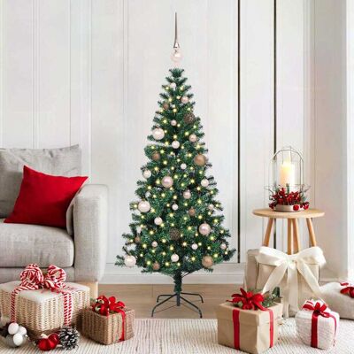 vidaXL Künstlicher vorbeleuchteter Weihnachtsbaum Grün 150 cm - Grün vidaXL Künstlicher vorbeleuchteter Weihnachtsbaum Grün 150 cm - Grün
