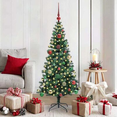 vidaXL Künstlicher vorbeleuchteter Weihnachtsbaum Grün 150 cm - Grün vidaXL Künstlicher vorbeleuchteter Weihnachtsbaum Grün 150 cm - Grün