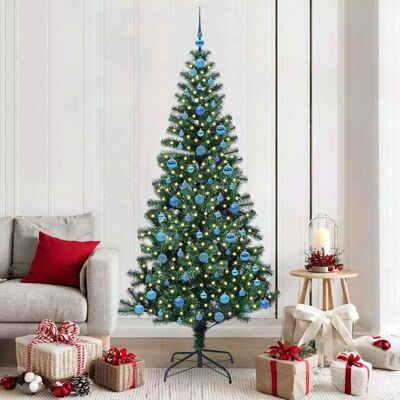 vidaXL Künstlicher vorbeleuchteter Weihnachtsbaum Grün 210 cm - Grün vidaXL Künstlicher vorbeleuchteter Weihnachtsbaum Grün 210 cm - Grün