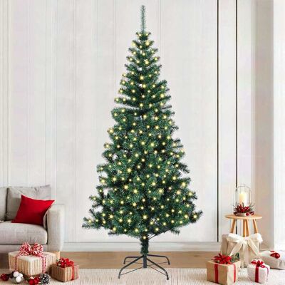 vidaXL Künstlicher vorbeleuchteter Weihnachtsbaum Grün 240 cm - Grün vidaXL Künstlicher vorbeleuchteter Weihnachtsbaum Grün 240 cm - Grün