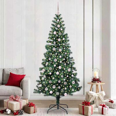 vidaXL Künstlicher vorbeleuchteter Weihnachtsbaum Grün 240 cm - Grün vidaXL Künstlicher vorbeleuchteter Weihnachtsbaum Grün 240 cm - Grün