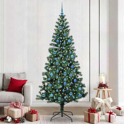 vidaXL Künstlicher vorbeleuchteter Weihnachtsbaum Grün 240 cm - Grün vidaXL Künstlicher vorbeleuchteter Weihnachtsbaum Grün 240 cm - Grün