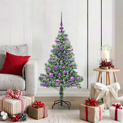 vidaXL Künstlicher Weihnachtsbaum beschneit mit LED Licht 120 cm - Grün vidaXL Künstlicher Weihnachtsbaum beschneit mit LED Licht 120 cm - Grün