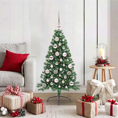 vidaXL Künstlicher vorbeleuchteter Weihnachtsbaum Grün 120 cm PVC - Grün vidaXL Künstlicher vorbeleuchteter Weihnachtsbaum Grün 120 cm PVC - Grün