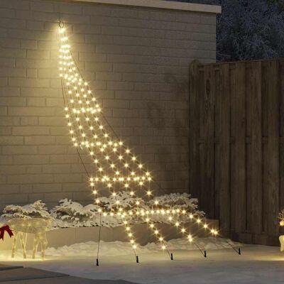 vidaXL LED Weihnachtsbaum mit Erdspießen Warmes Weiß 306 cm Metall - Warmes Weiß vidaXL LED Weihnachtsbaum mit Erdspießen Warmes Weiß 306 cm Metall - Warmes Weiß