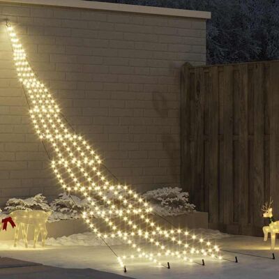 vidaXL LED Weihnachtsbaum mit Erdspießen Warmes Weiß 511 cm Metall - Warmes Weiß vidaXL LED Weihnachtsbaum mit Erdspießen Warmes Weiß 511 cm Metall - Warmes Weiß