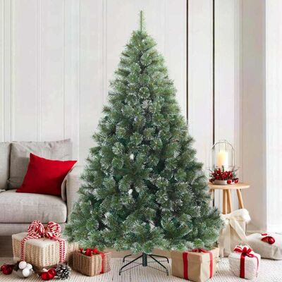 vidaXL Künstlicher Scharnier-Weihnachtsbaum schneebedeckt Grün 180 cm - Grün vidaXL Künstlicher Scharnier-Weihnachtsbaum schneebedeckt Grün 180 cm - Grün