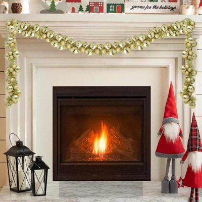 vidaXL Weihnachtskugelgirlande Gold 186 cm Polystyrol - Gold vidaXL Weihnachtskugelgirlande Gold 186 cm Polystyrol - Gold