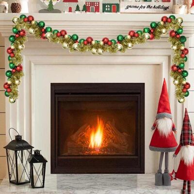 vidaXL Weihnachtskugelgirlande Mehrfarbig 186 cm Polystyrol - Mehrfarbig vidaXL Weihnachtskugelgirlande Mehrfarbig 186 cm Polystyrol - Mehrfarbig