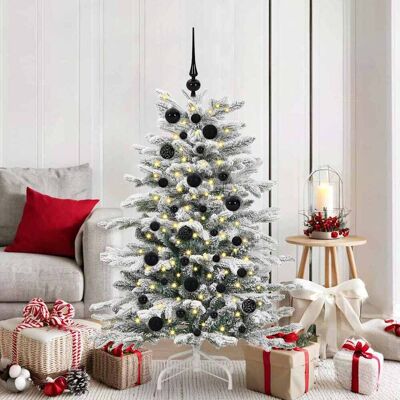 vidaXL Weihnachtskugel-Set mit 150 LEDs 61 pcs Schwarz Kunststoff - Schwarz vidaXL Weihnachtskugel-Set mit 150 LEDs 61 pcs Schwarz Kunststoff - Schwarz