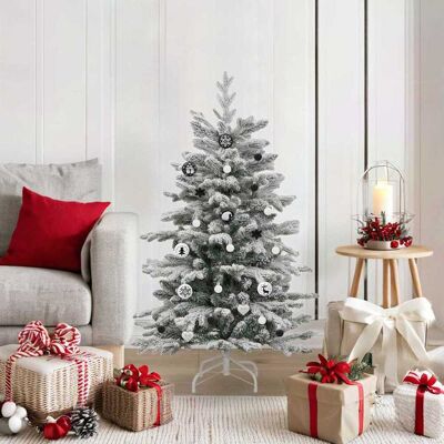 vidaXL Weihnachtskugel-Set 40 pcs Schwarz und Weiß Kunststoff - Schwarz vidaXL Weihnachtskugel-Set 40 pcs Schwarz und Weiß Kunststoff - Schwarz