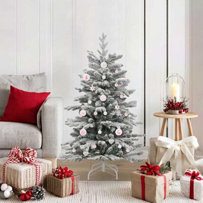vidaXL Weihnachtskugel-Set 40 pcs Weiß und Rosa Kunststoff - Weiß vidaXL Weihnachtskugel-Set 40 pcs Weiß und Rosa Kunststoff - Weiß