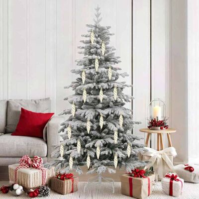 vidaXL Christmas Spiral Shape Ball 40 pcs Gold Kunststoff - Gold vidaXL Christmas Spiral Shape Ball 40 pcs Gold Kunststoff - Gold
