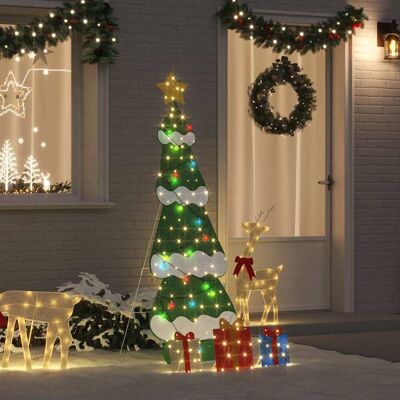 vidaXL Beleuchteter Weihnachtsbaum mit 3 Geschenkboxen 2D Warm Weiß - Mehrfarbig vidaXL Beleuchteter Weihnachtsbaum mit 3 Geschenkboxen 2D Warm Weiß - Mehrfarbig