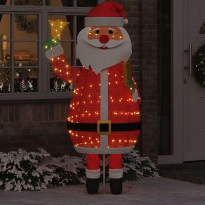 vidaXL Weihnachtsmann mit 200 LEDs Warmes Weiß 100 x 180 cm Stoff - Warmes Weiß vidaXL Weihnachtsmann mit 200 LEDs Warmes Weiß 100 x 180 cm Stoff - Warmes Weiß