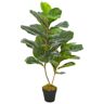 vidaXL Künstliche Pflanze Geigen-Feige mit Topf Grün 90 cm - Grün