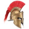 vidaXL Griechischer Krieger-Helm Antik Replik LARP Messing Stahl