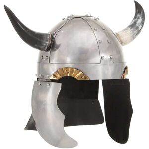 vidaXL Fantasy Wikingerhelm LARP Silbern Stahl