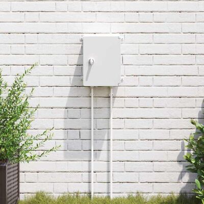 vidaXL Steuerungsschrank Grau 28 x 13 x 28 cm ABS Kunststoff - Grau vidaXL Steuerungsschrank Grau 28 x 13 x 28 cm ABS Kunststoff - Grau