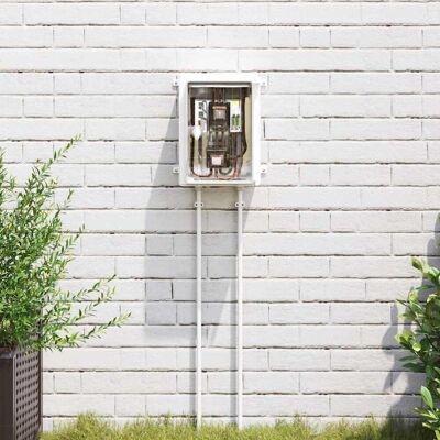vidaXL Steuerungsschrank Grau 28 x 13 x 28 cm ABS Kunststoff - Grau vidaXL Steuerungsschrank Grau 28 x 13 x 28 cm ABS Kunststoff - Grau