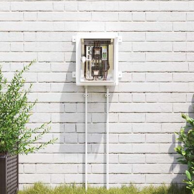 vidaXL Steuerungsschrank Grau 32 x 13 x 30 cm ABS Kunststoff - Grau vidaXL Steuerungsschrank Grau 32 x 13 x 30 cm ABS Kunststoff - Grau