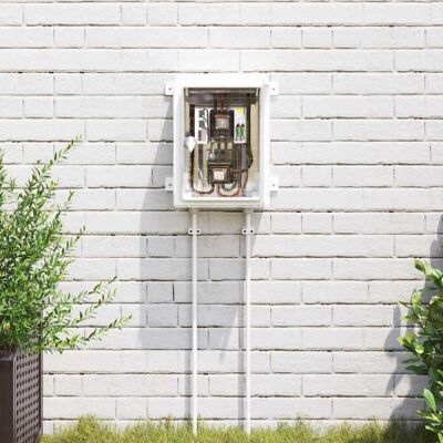 vidaXL Steuerungsschrank Grau 32 x 13 x 33 cm ABS Kunststoff - Grau vidaXL Steuerungsschrank Grau 32 x 13 x 33 cm ABS Kunststoff - Grau