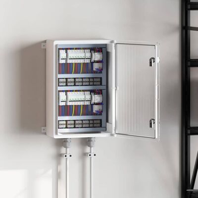 vidaXL Steuerungsschrank Grau 47 x 20 x 50 cm ABS Kunststoff - Grau vidaXL Steuerungsschrank Grau 47 x 20 x 50 cm ABS Kunststoff - Grau