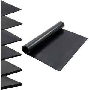 vidaXL Bodenmatte Rutschfest Gummi 1,2x2 m 8 mm Glatt - Schwarz