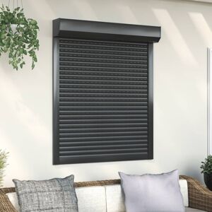 vidaXL Rollladen Aluminium 100x130 cm Anthrazit - Anthrazit