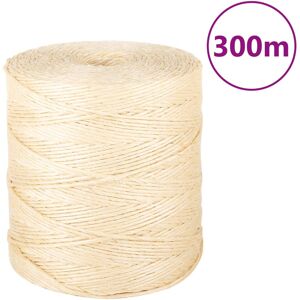 vidaXL Seil 100% Sisal 2 mm 300 m