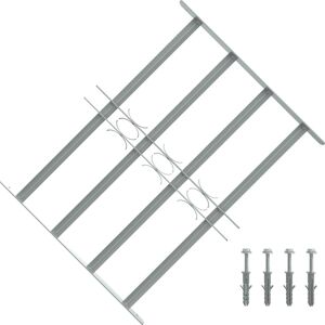 vidaXL Fenstergitter 500-650 mm Galvanisiertes Stahl Silber - Silber vidaXL Fenstergitter 500-650 mm Galvanisiertes Stahl Silber - Silber